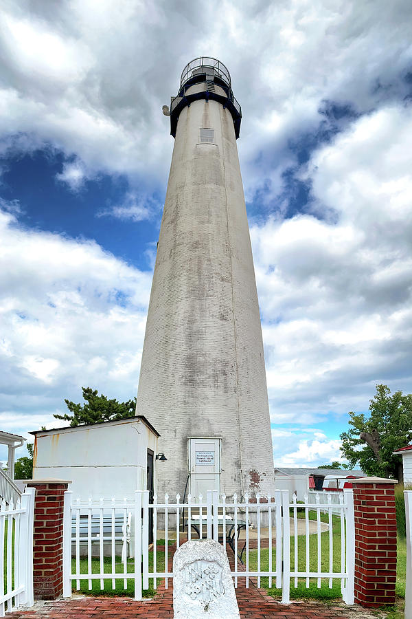 Fenwick Island Lighthouse Vertical Panorama Photograph by Bill Swartwout