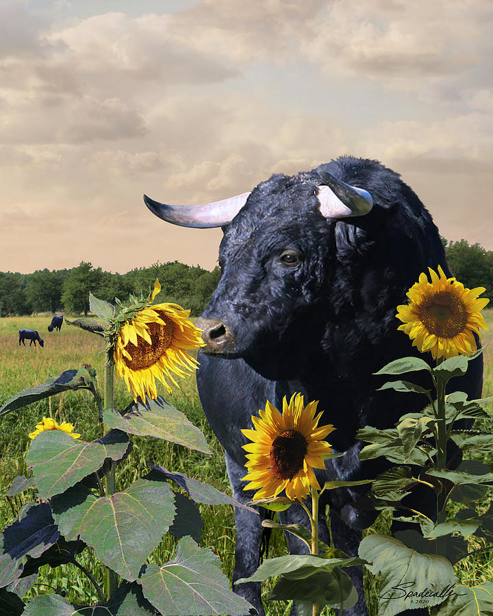 Ferdinand the Bull Digital Art by M Spadecaller