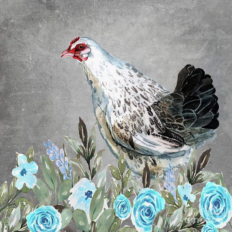 Fergie In The Flowers Painting by Tina LeCour Fergie In The Flowers Painting by Tina LeCour