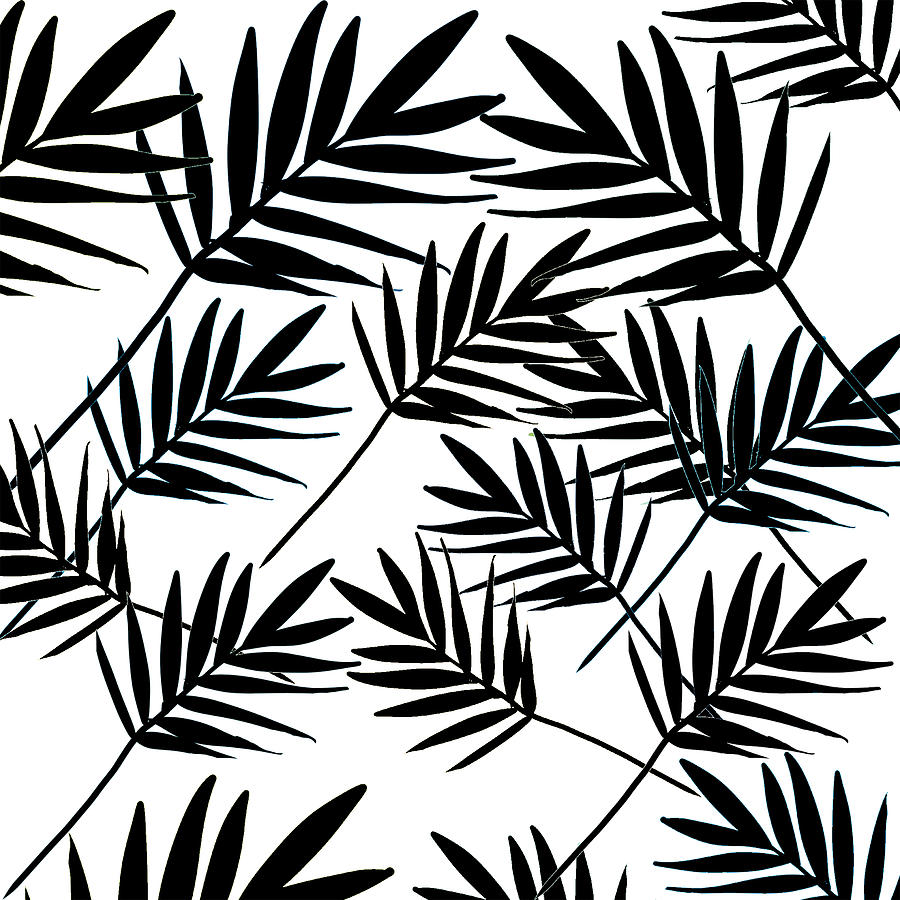 Black And White Painting - Fern Print by Marshal James