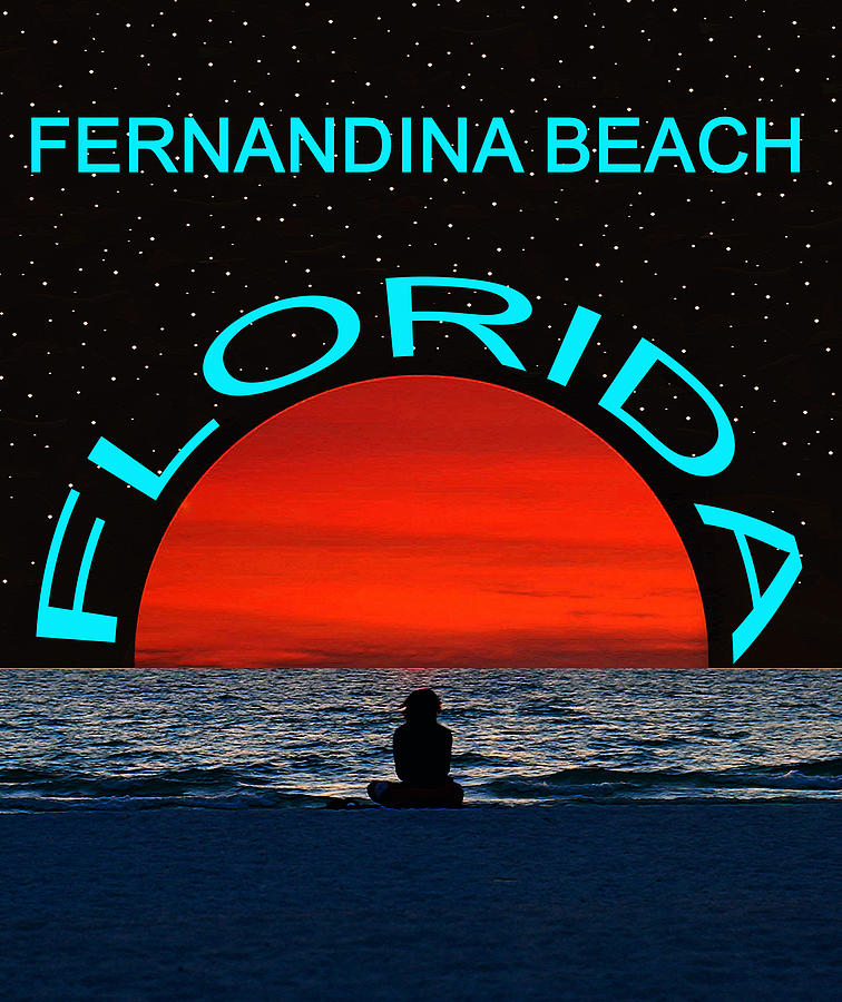 Fernandina Beach Florida Dream Girl Mixed Media by David Lee Thompson