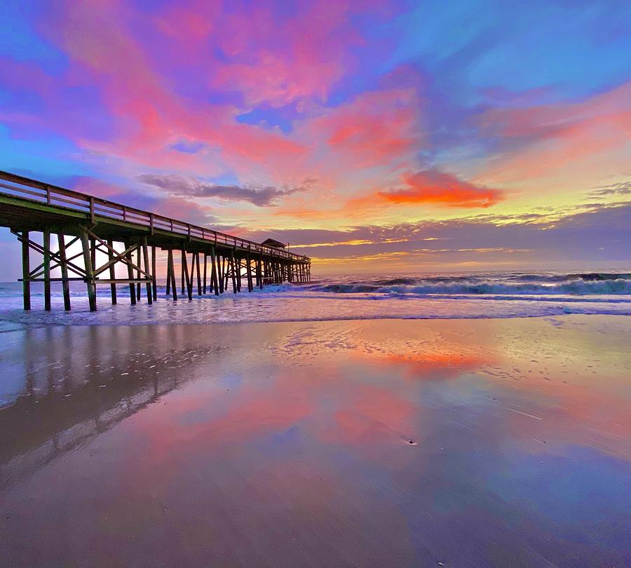 Fernandina Beach Pier Photograph by Peter Fontaine - Fine Art America