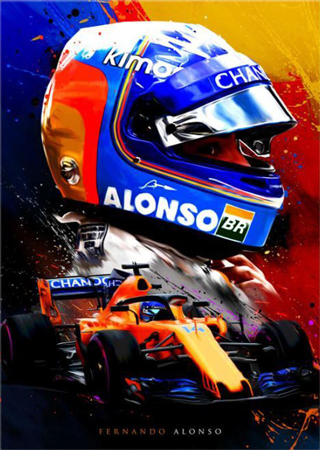 Fernando Alonso Poster 2022 Digital Art by Christy Holt - Fine Art America