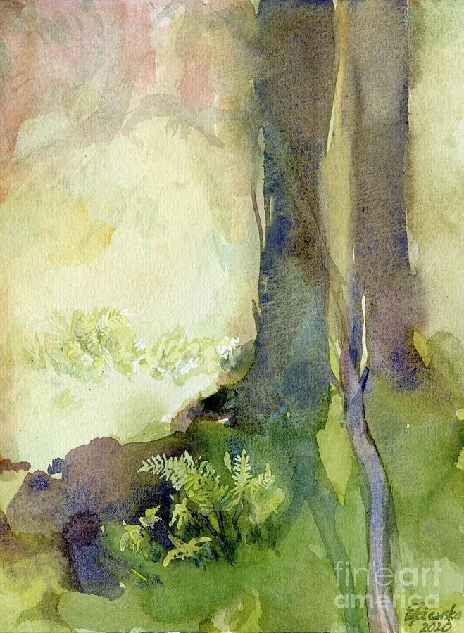 Ferns And Trees Painting