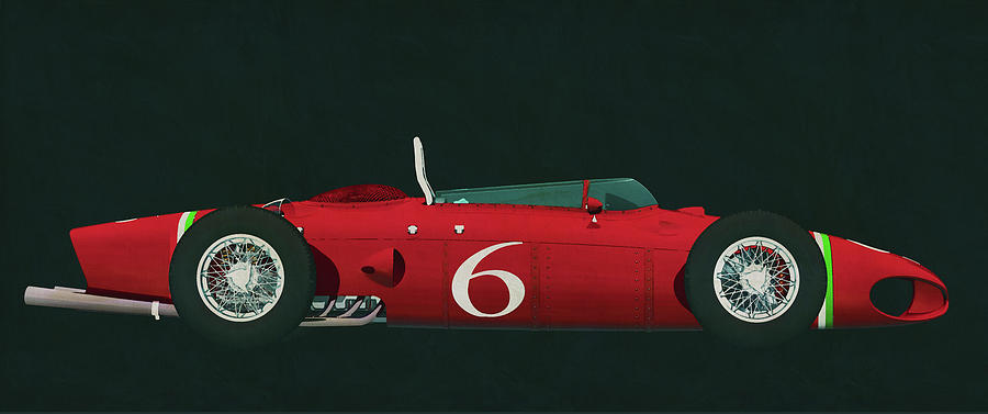 Ferrari 156 Shark Nose from 1960 a thoroughbred that plagued the Painting by Jan Keteleer