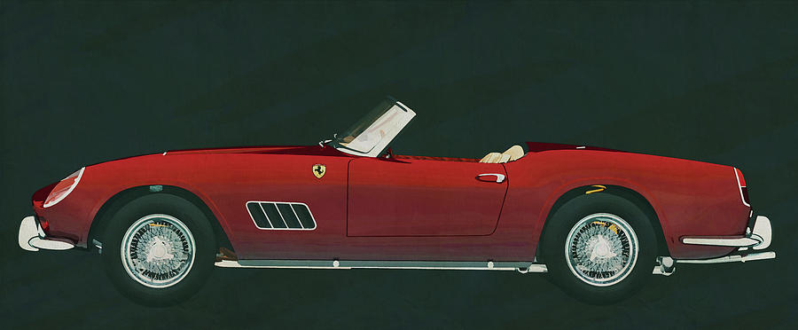 Ferrari 250 GT Spyder California from 1960 for people who want t Painting by Jan Keteleer