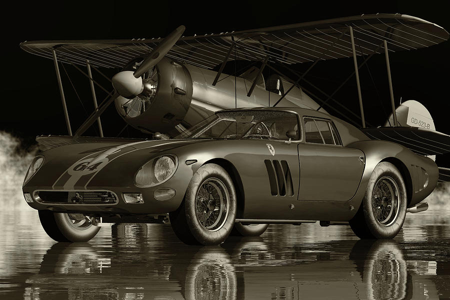 Ferrari 250 GTO From 1964 - The Most Wanted Classic Car Digital Art by Jan Keteleer