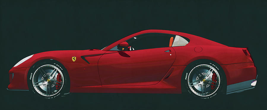 Ferrari 599 GTB Fiorano from 2006 a continuation of exceptional  Painting by Jan Keteleer