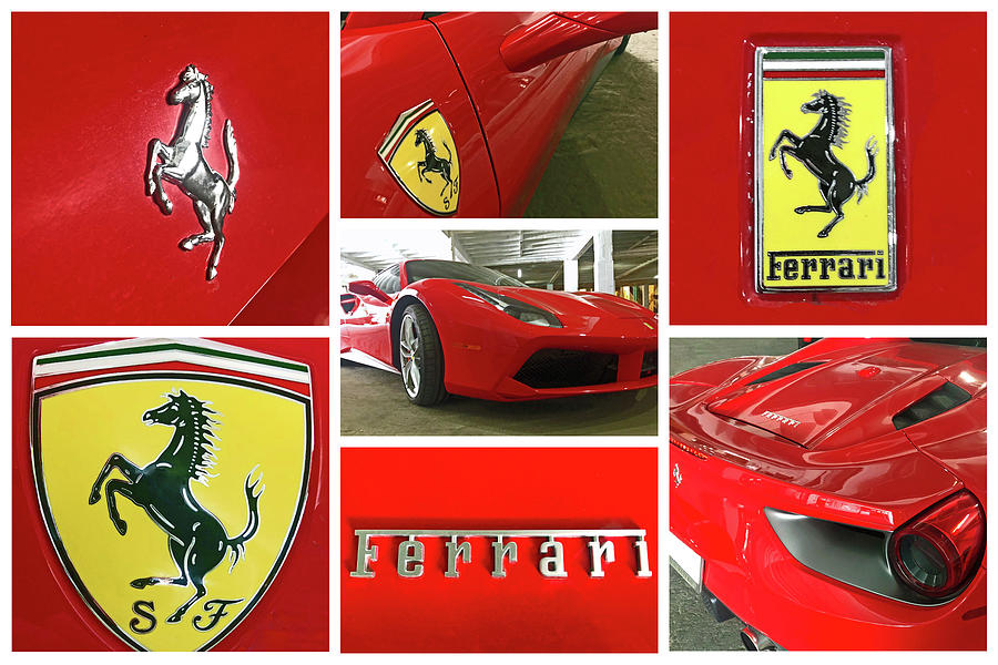 Ferrari Collage Photograph by Shoal Hollingsworth