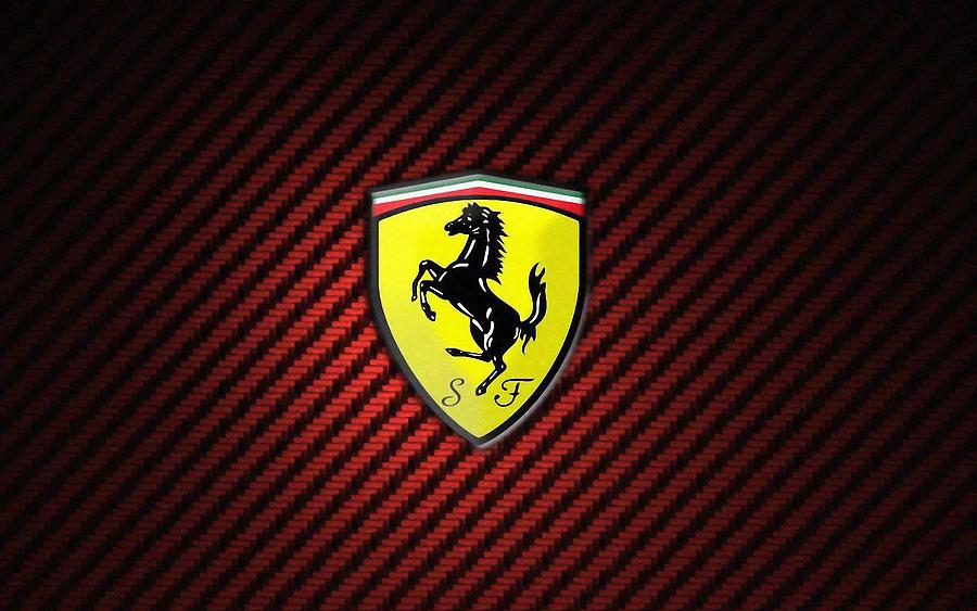 Ferrari Logo Digital Art by Alphonse Gerardino - Pixels