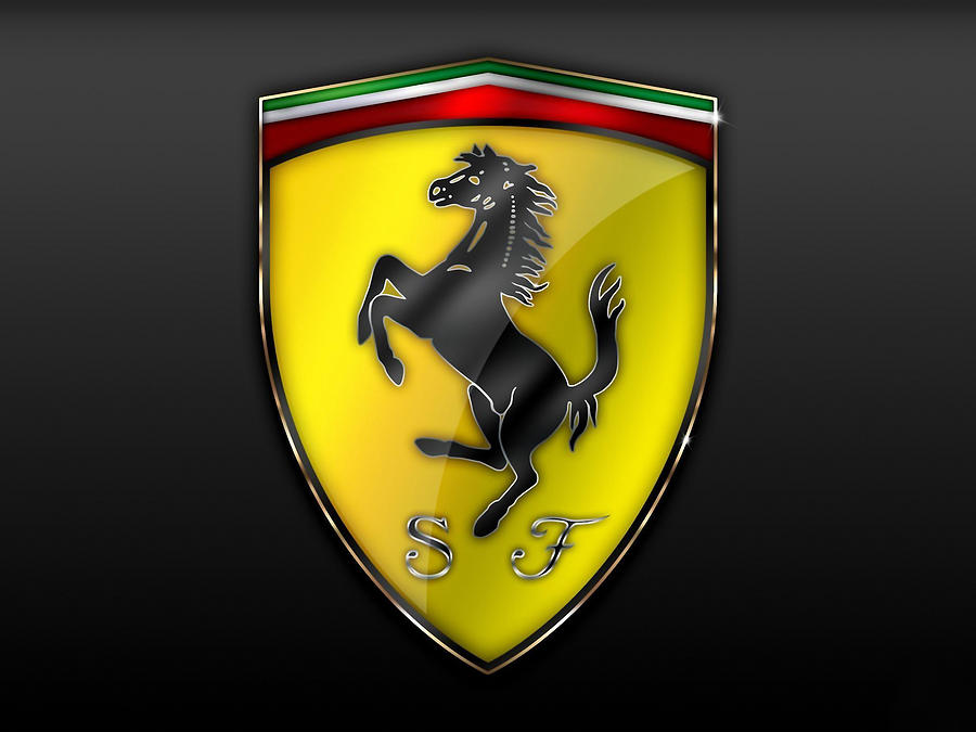 Ferrari Logo Digital Art by Alphonse Heston - Fine Art America
