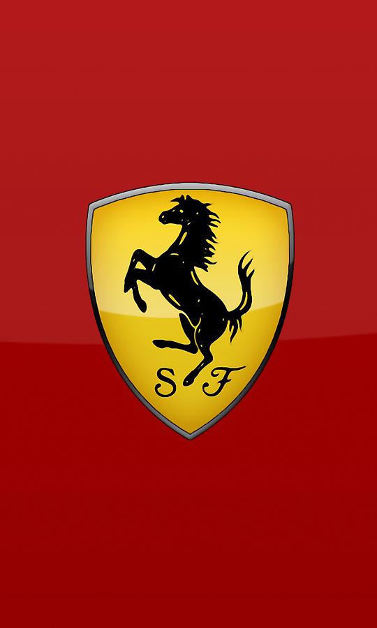 Ferrari Logo Digital Art by Greta Muller | Fine Art America