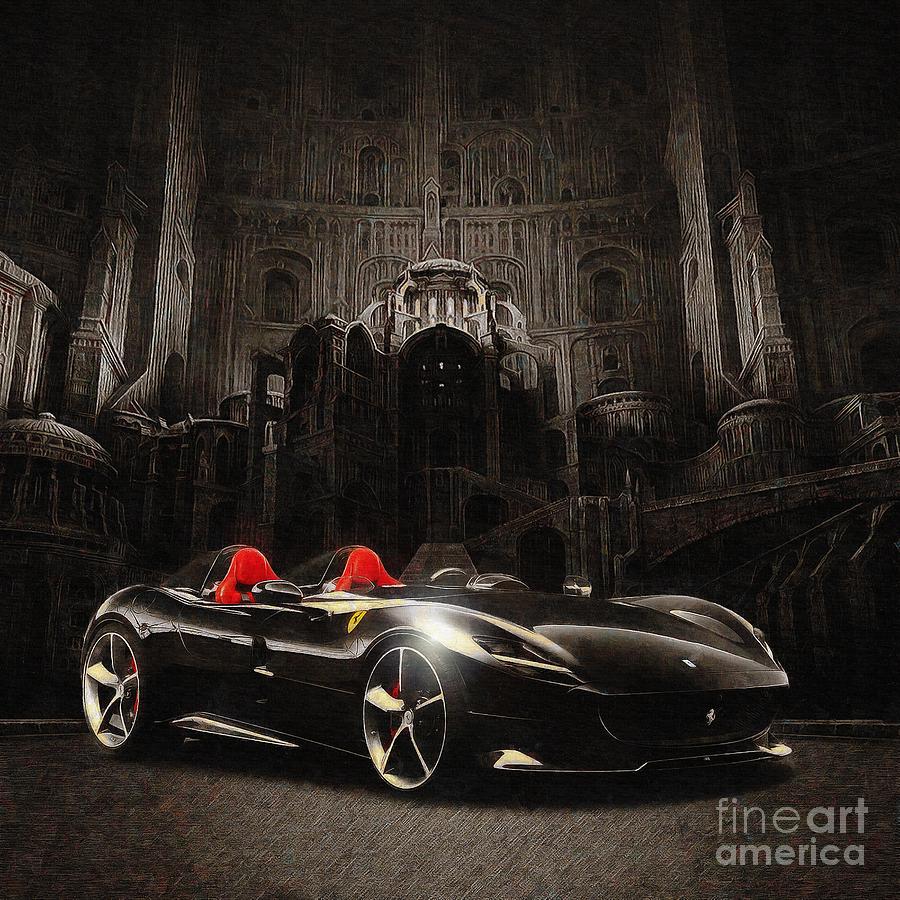 Ferrari Monza SP2 Digital Art by Jerzy Czyz