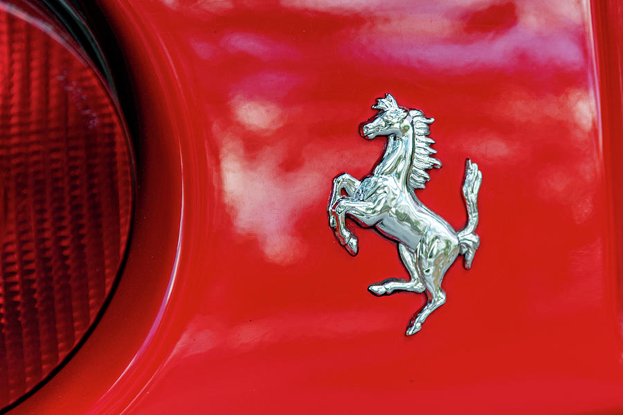 Ferrari Prancing Horse Emblem Photograph by Bradford Martin | Pixels