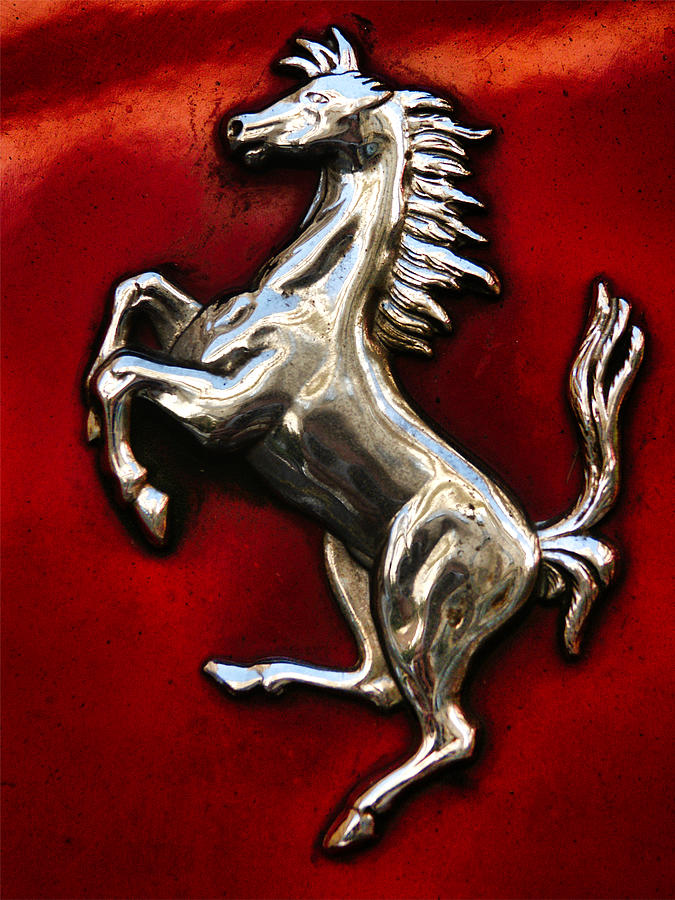 Ferrari vintage logo Monaco Photograph by Fernando Dulce - Fine Art America