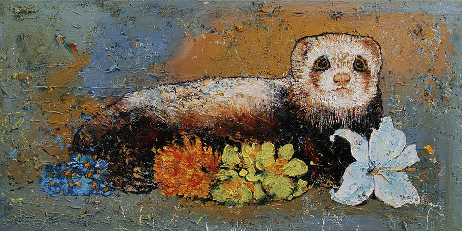 Flower Painting - Ferret Splendor by Michael Creese