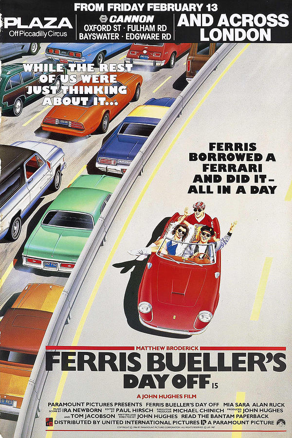 Ferris Buellers Day Off 1986 London Advance Bus Digital Art by Jackson ...