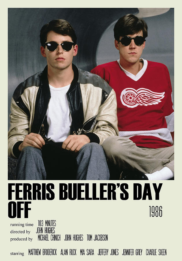 Ferris Buellers Day Off Alternative Art Movie Painting by Davis Theo ...