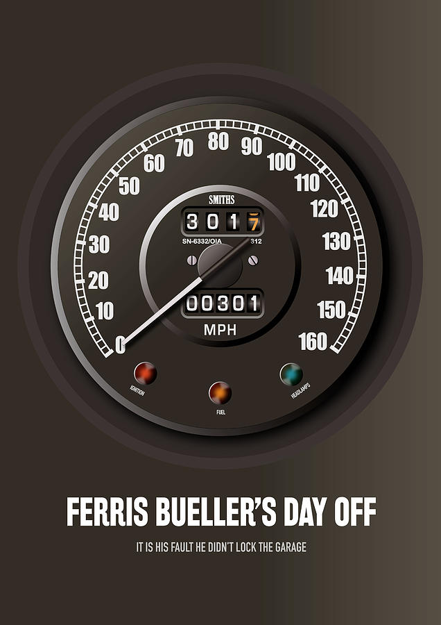 Ferris Buellers Day Off Digital Art - Ferris Buellers Day Off - Alternative Movie Poster by Movie Poster Boy