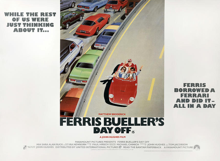 Ferris Bueller's Day Off British Movie Poster 1986 Painting by Movie ...