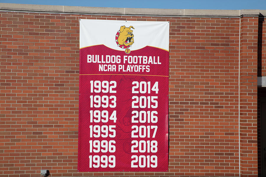 Ferris State University Bulldog Football NCAA Playoffs banner Photograph by Eldon McGraw