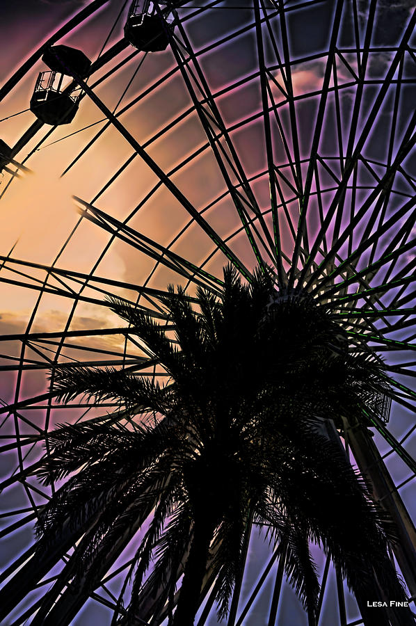 Ferris Wheel Art 4 Mixed Media by Lesa Fine