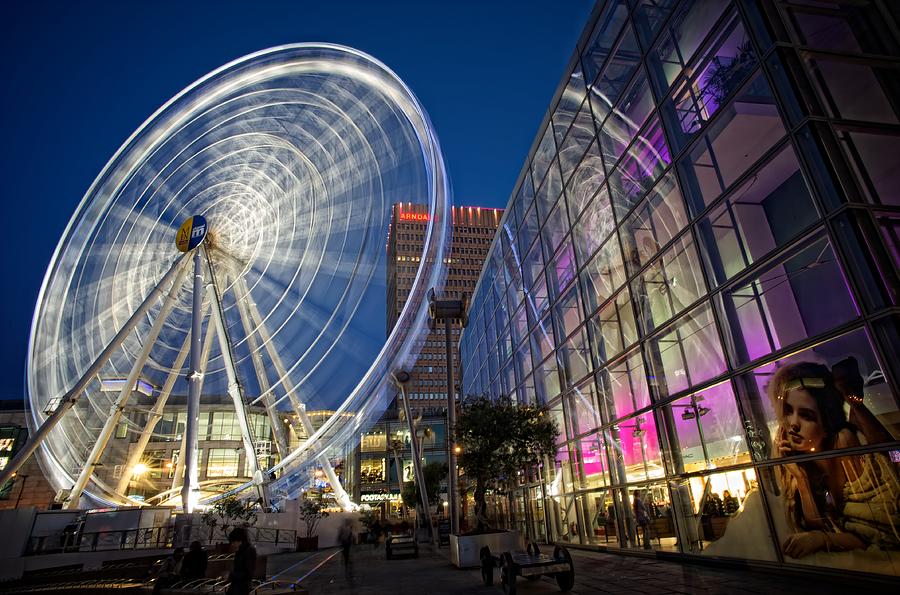 Ferris wheel at night Photograph by Ricardo Liberato