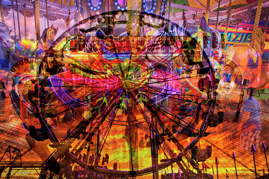 Ferris Wheel Photograph by Diana Powell