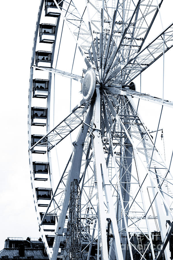 Ferris Wheel Fun in Paris France Photograph by John Rizzuto
