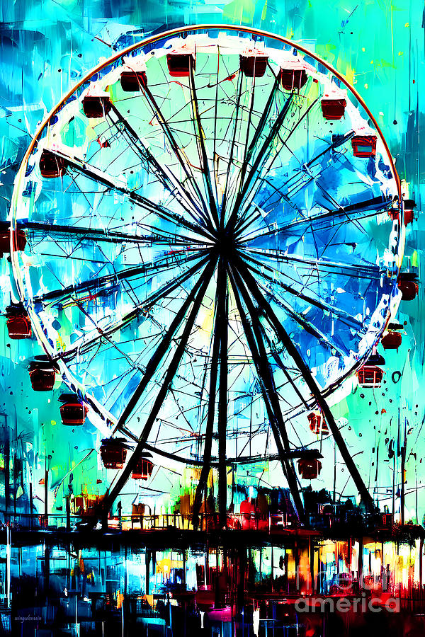 Ferris Wheel In My Mind 20221130a Photograph by Wingsdomain Art and Photography