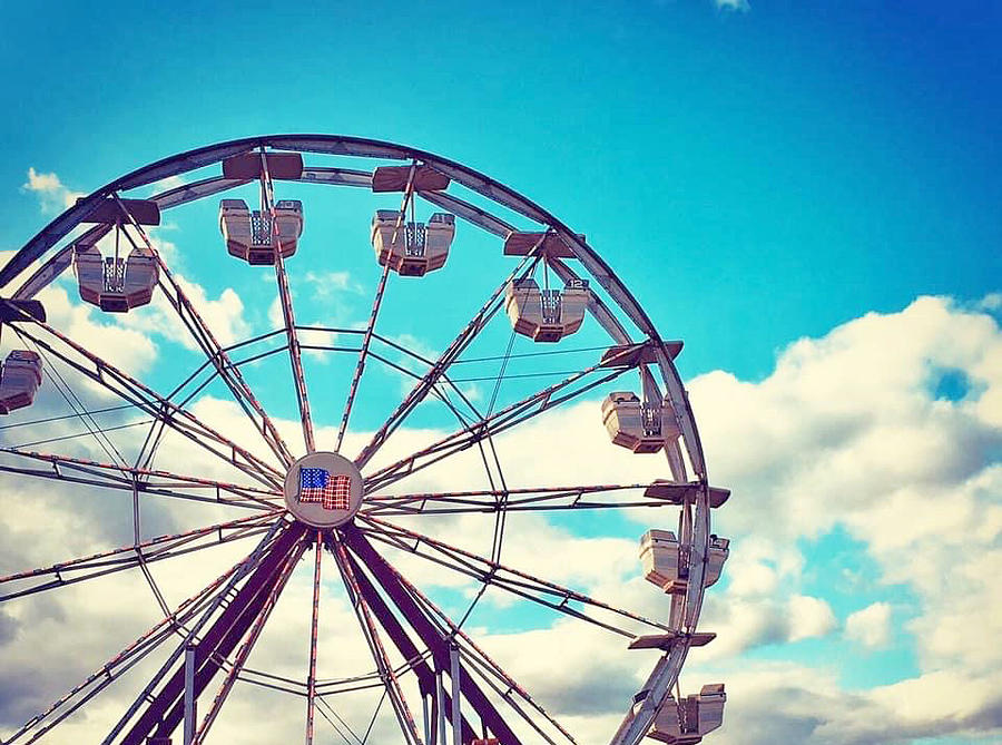 Ferris Wheel in the Sky Photograph by Lisa Cuipa