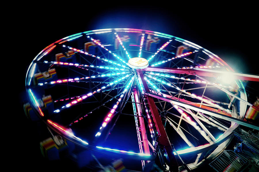 Ferris wheel of Lights Photograph by Montez Kerr