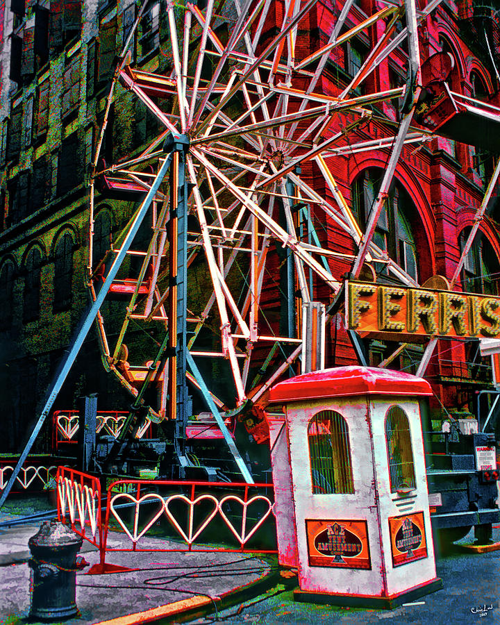 New York City Photograph - Ferris Wheel On Mott Street by Chris Lord