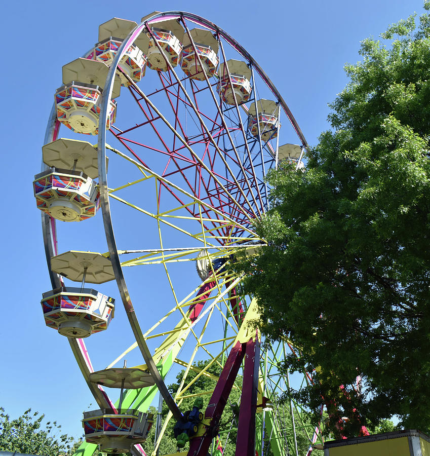 Ferris Wheel Street Fair Photograph by Roberta Byram