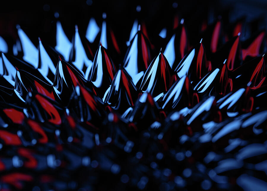 Abstract Photograph - Ferrofluid Spikes by Dave Bowman