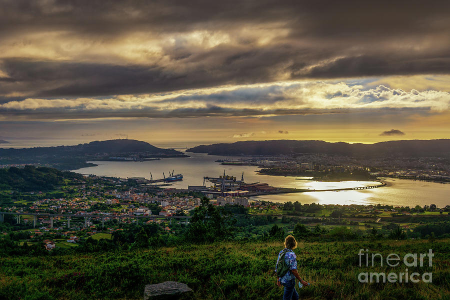 Ferrol Estuary View from Coto do Rei Fene Galicia Photograph by Pablo Avanzini