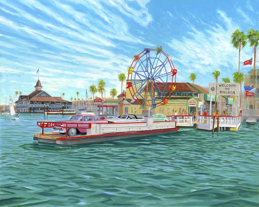 Ferry and Fun Zone Digital Art by Steve Simon
