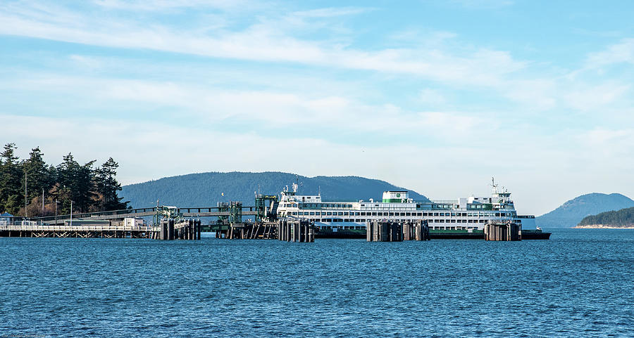 Ferry at Ship Harbor Photograph by Tom Cochran
