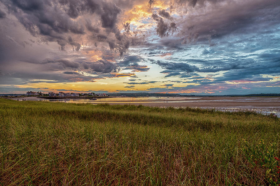 Ferry Beach Clouds Photograph by Bob Doucette
