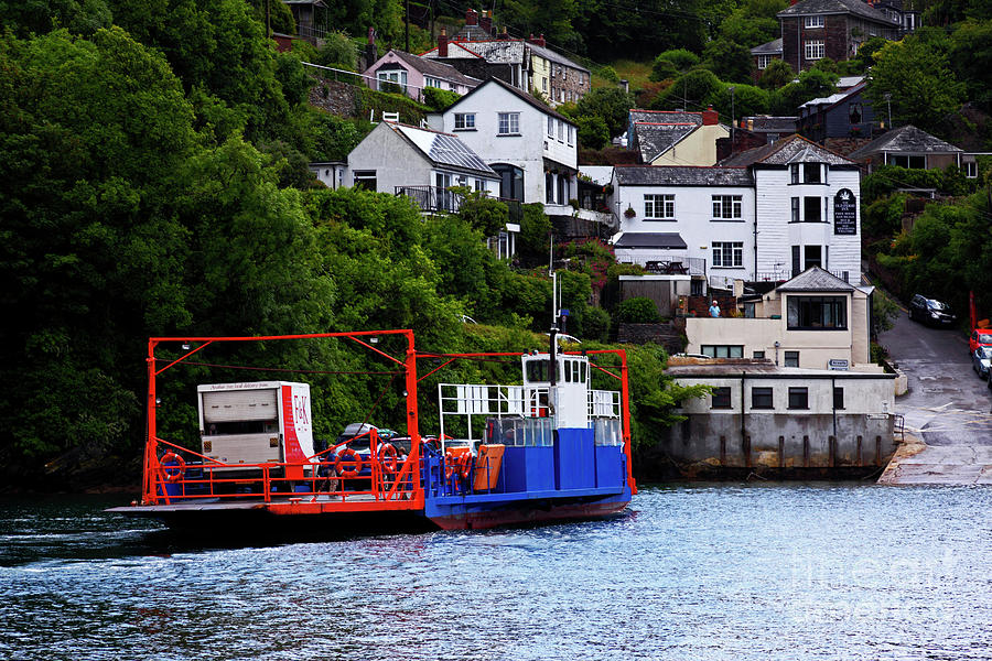 Ferry crossing the River Fowey Cornwall Photograph by James Brunker