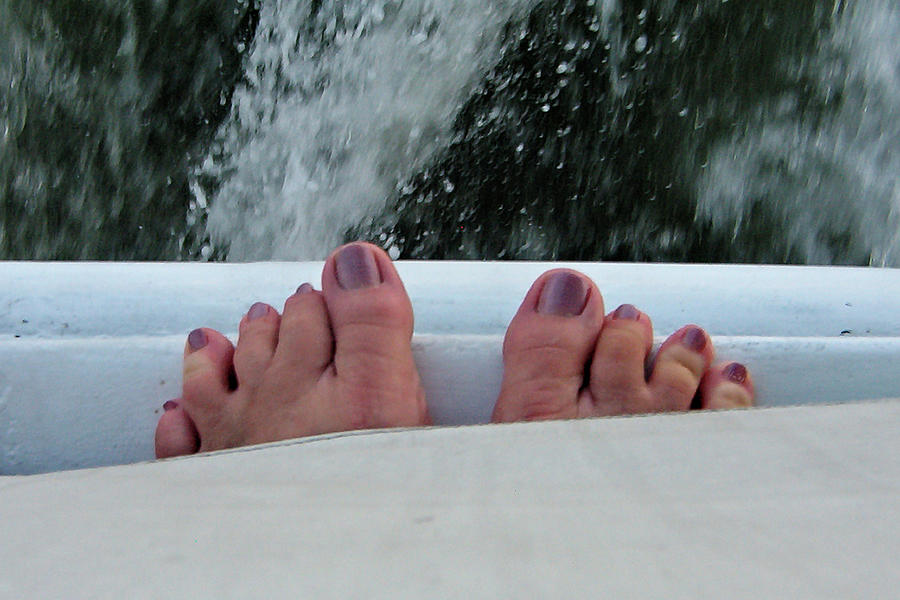 Ferry Feet Photograph by Kathy K McClellan