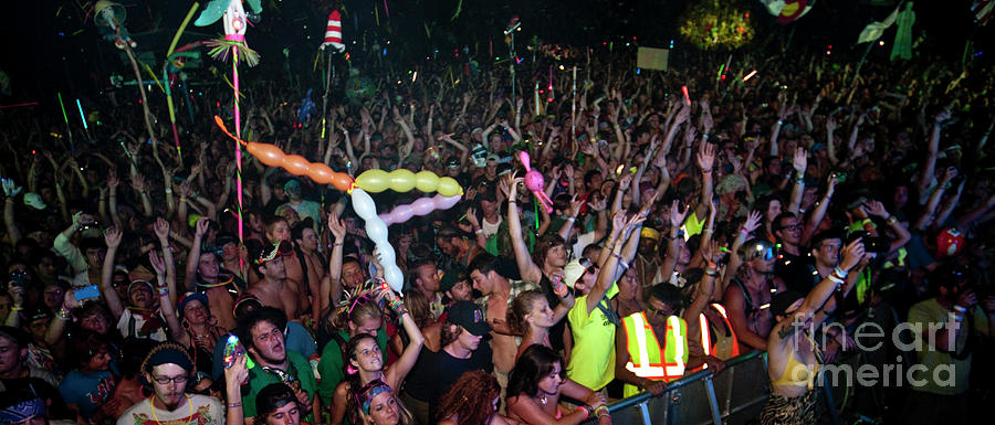 Festival Crowd at Pretty Lights at All Good Festival Photograph by David Oppenheimer