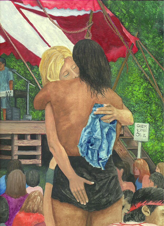 Festival Friends Painting by Terry Cork