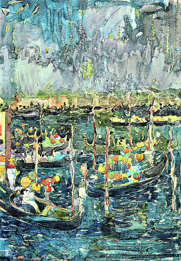 Festival, Venice - Digital Remastered Edition Painting by Maurice Brazil Prendergast