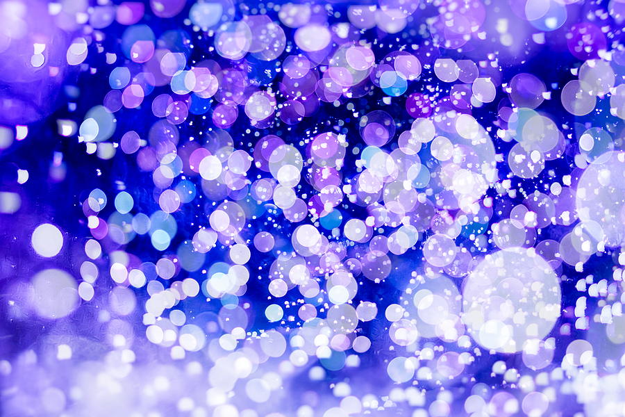 Festive Christmas Background. Elegant Abstract Background With Bokeh Defocused Lights And Stars Photograph