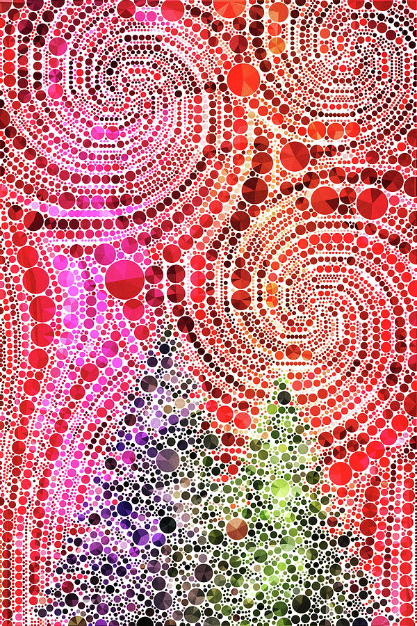 Festive Christmas Trees Digital Art by Peggy Collins