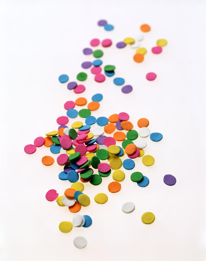 Festive confetti Photograph by Brian Hagiwara