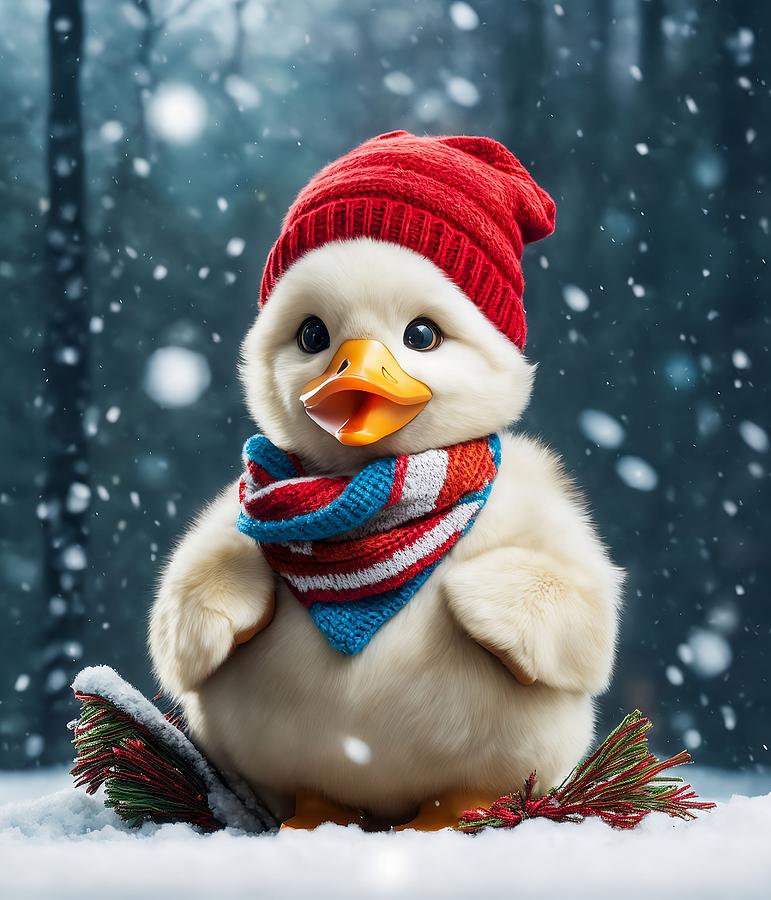 Festive Duck Digital Art by Hidden Path - Fine Art America