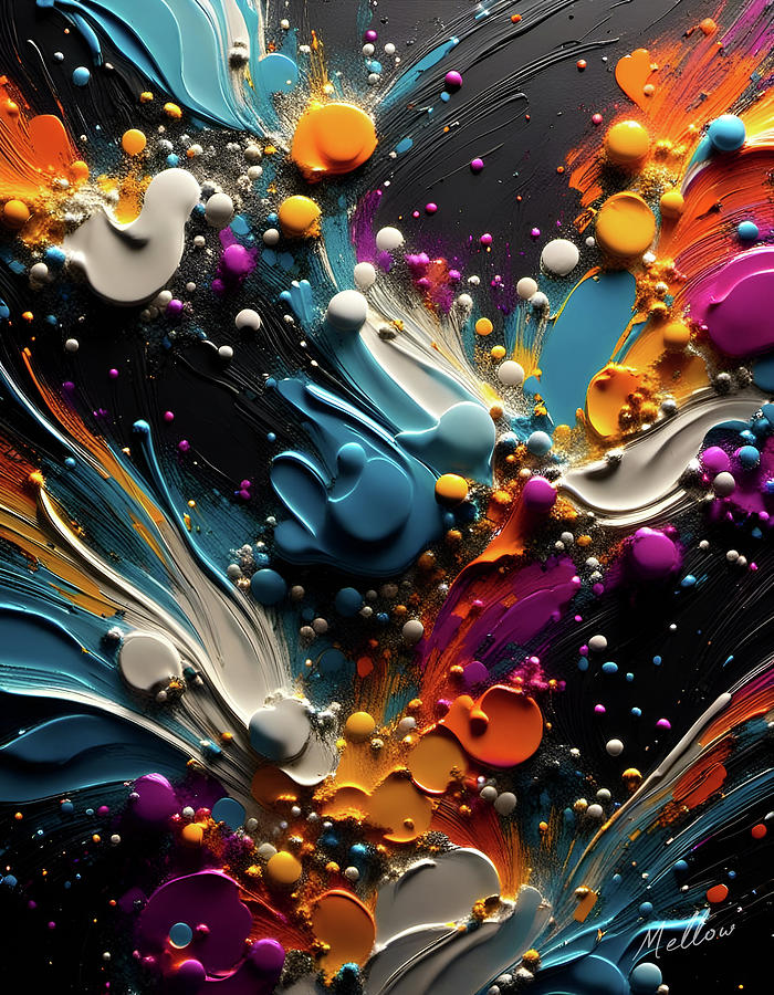 Abstract Digital Art - Ephemeral Rhapsody by Mellow Art