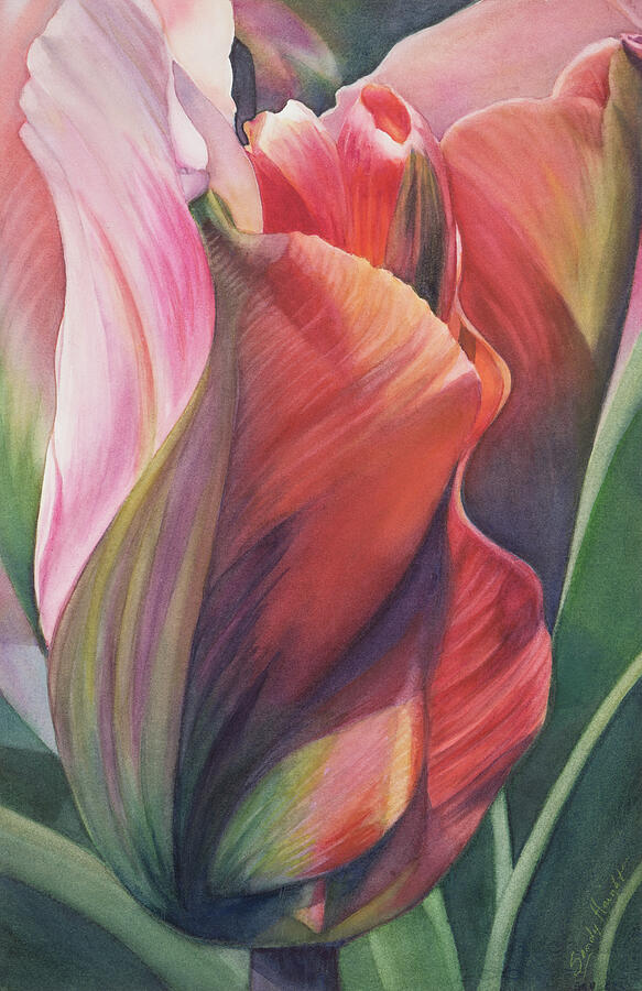 Spring Painting - Festval Bloom by Sandy Haight